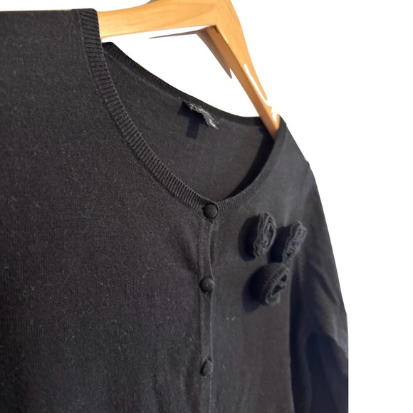 Talbots Black Cardigan Sweater Small - Picture 1 of 6